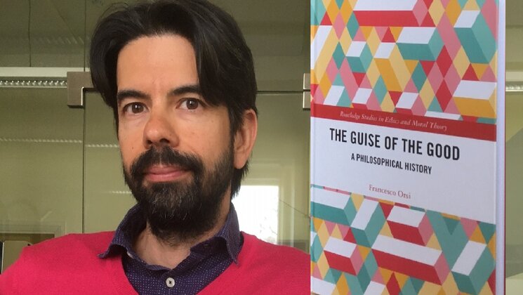 Francesco Orsi with the book